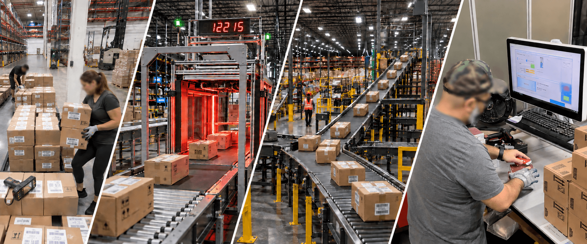 Automated warehouse receiving workflow from dock to storage